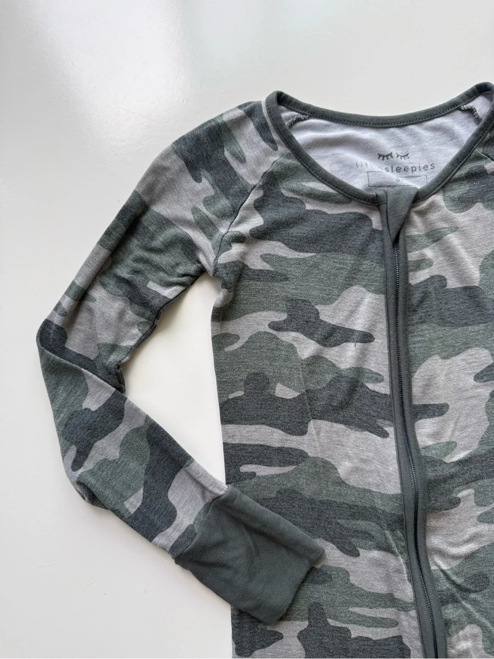 Little Sleepies Vintage Camo Bamboo Viscose Zippy Sleeper 3T